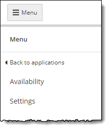 Site Manager categories menus.